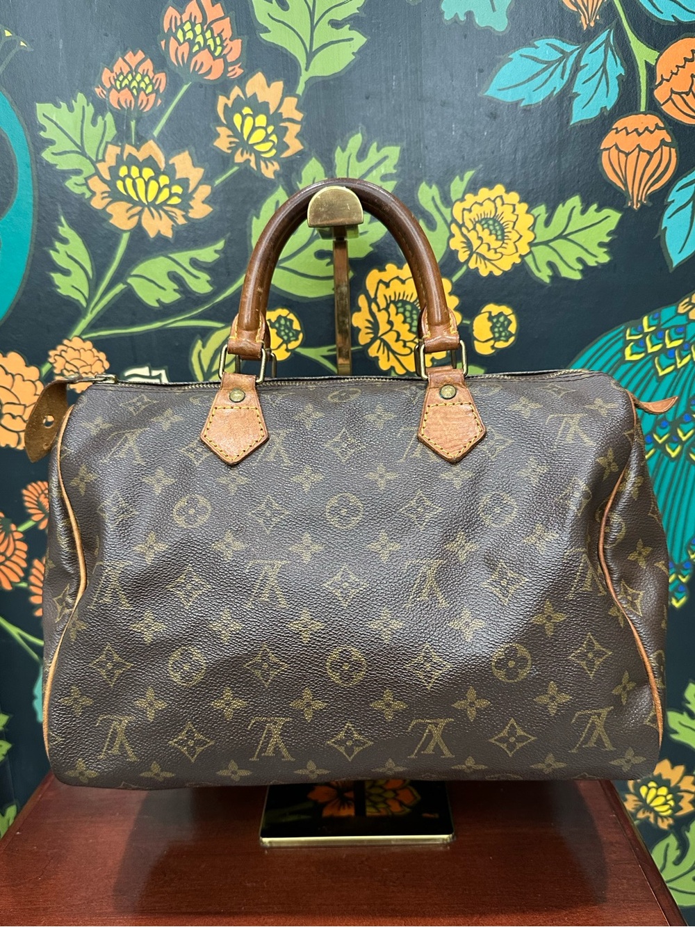 Louis Vuitton Speedy 30 Monogram Canvas Satchel Bag France May 1992 - Picture 3 of 12